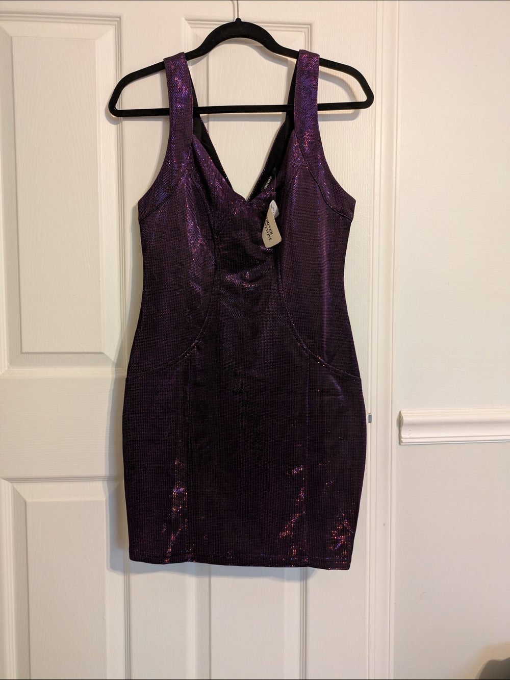Forever 21 Purple Sequin Bodycon Mini Dress